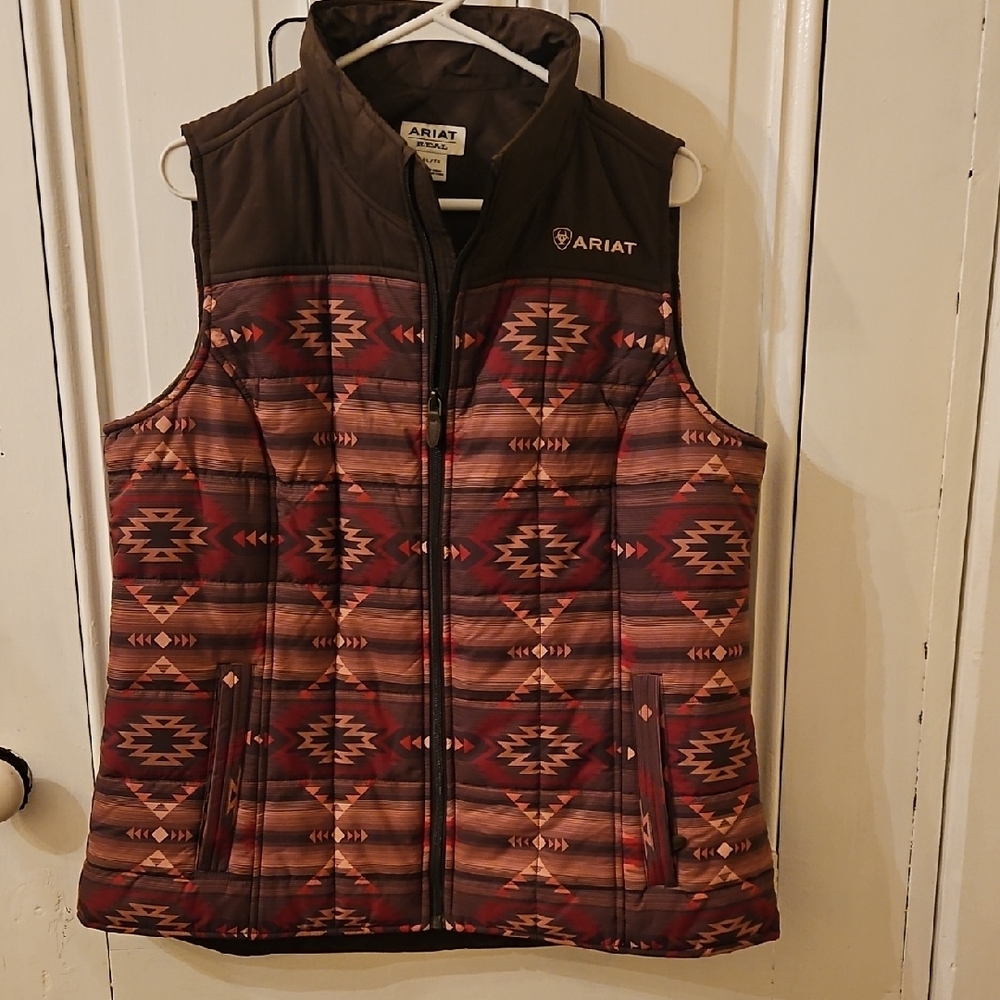 Ariat Multicolor Geometric Pattern Vest - image 1